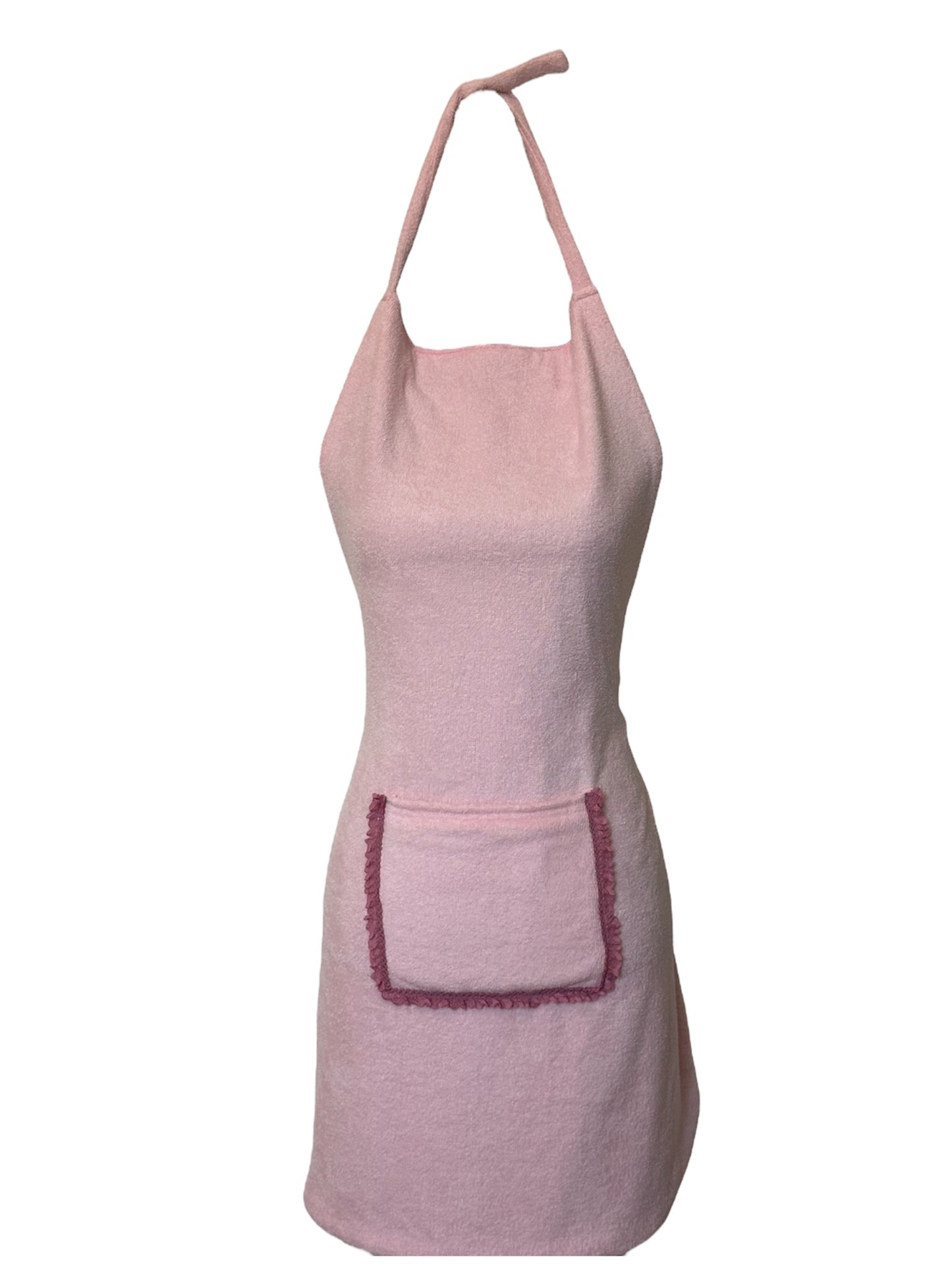 Tablier imperméable long Rose