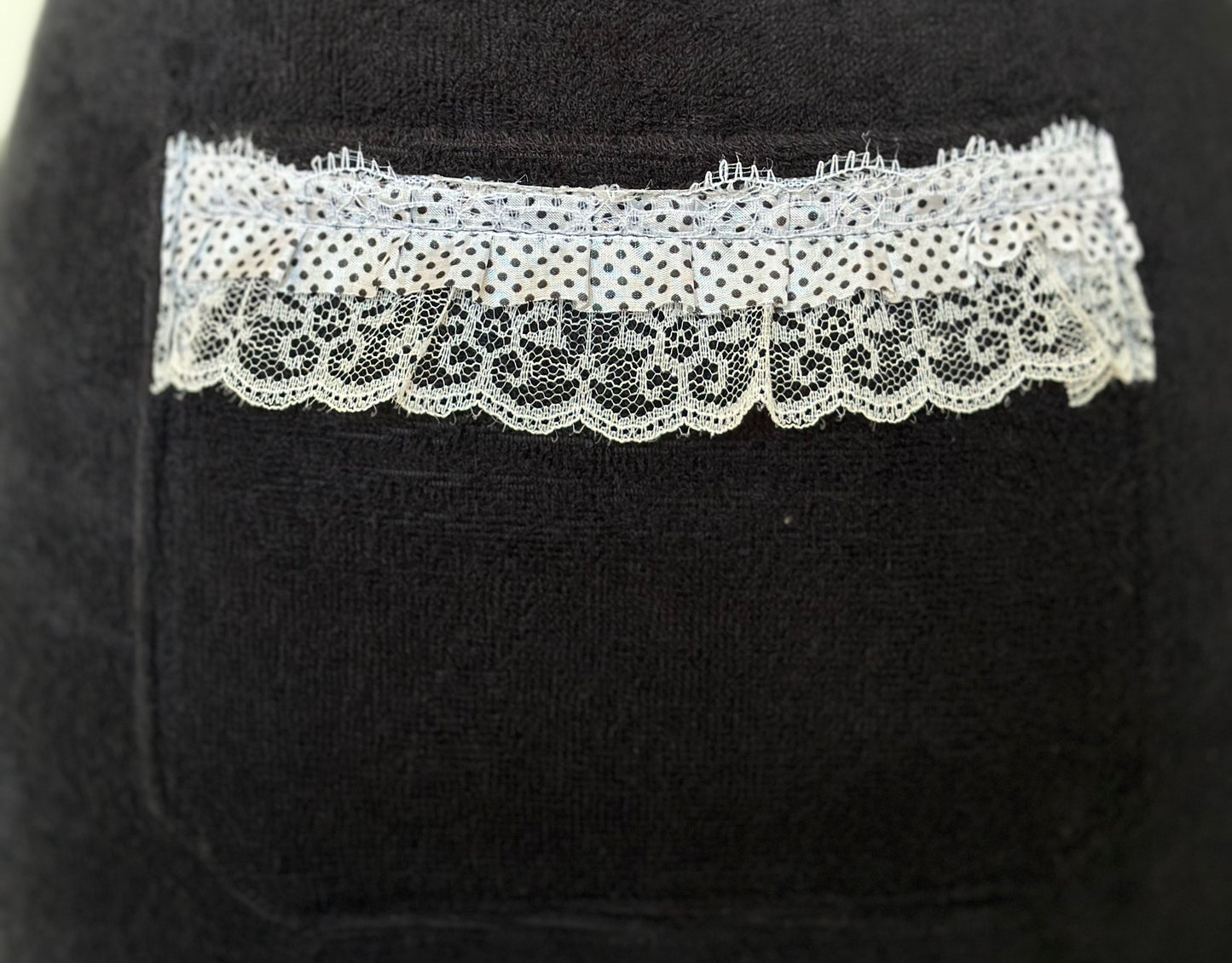 Tablier imperméable long Noir et Blanc