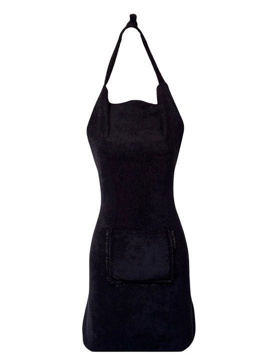 Tablier imperméable long noir