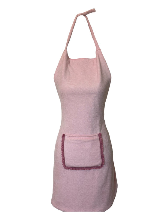 Tablier imperméable long Rose