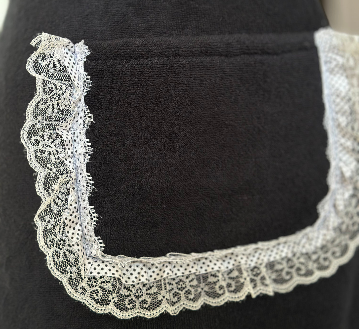 Tablier imperméable long Noir et Blanc