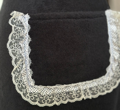 Tablier imperméable long Noir et Blanc