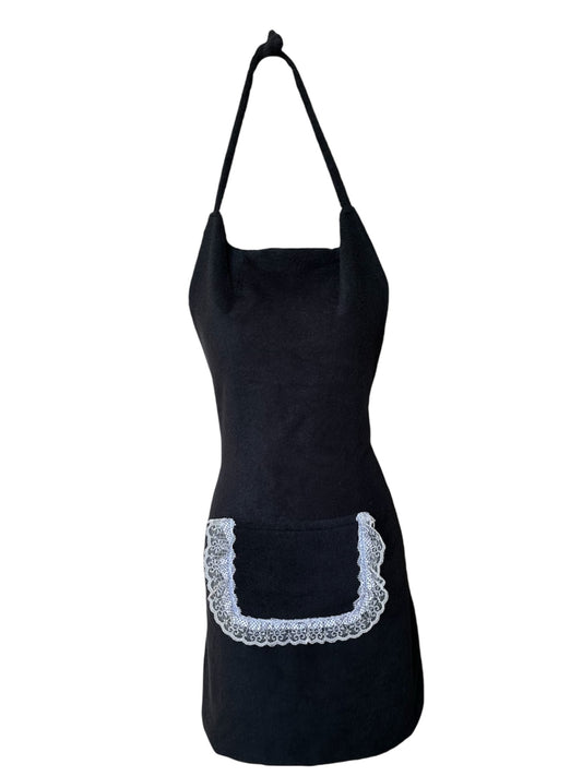 Tablier imperméable long Noir et Blanc